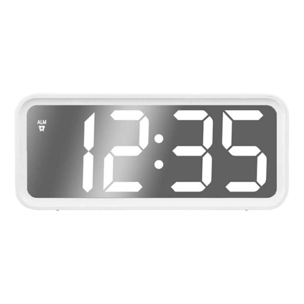 Große Sn Elektronische Uhr, Spiegel LED Wecker, Große Schrift Uhr, Wohnzimmer Uhr, beleuchtet Nacht Uhr