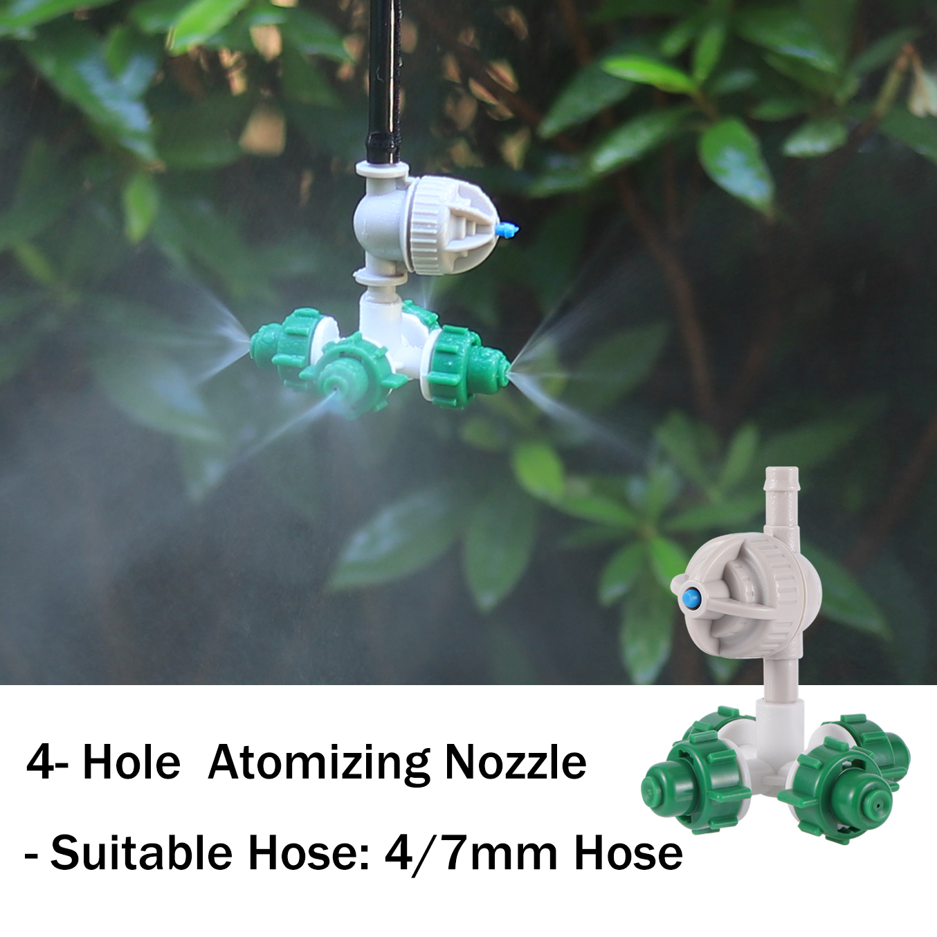 Plante plen dyse hage kryss forstøvningsdyse drivhus sprinkler hengende vanning luftfukting forstøvningsdyse: Burgunder