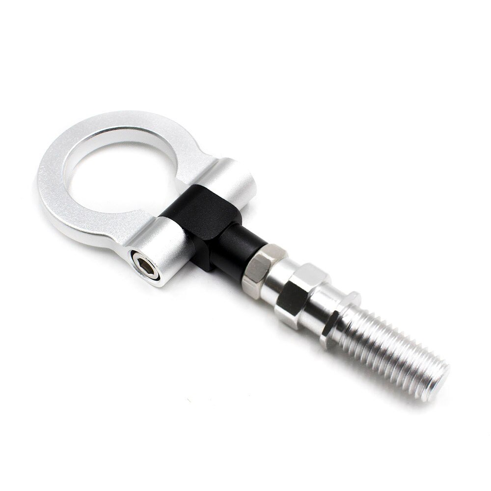Universal Rear Tow Towing Hook set/ Trailer Ring / TOW HOOK Towing Bars SET for most Japan car AutoYC100396: Silver