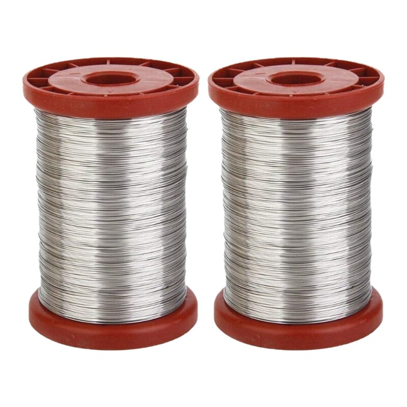 2Pcs 0.5mm 500G Iron Bee Hive Frame Wire, Beekeeping Equipment Bee Hive Tool Beekeeper Tool