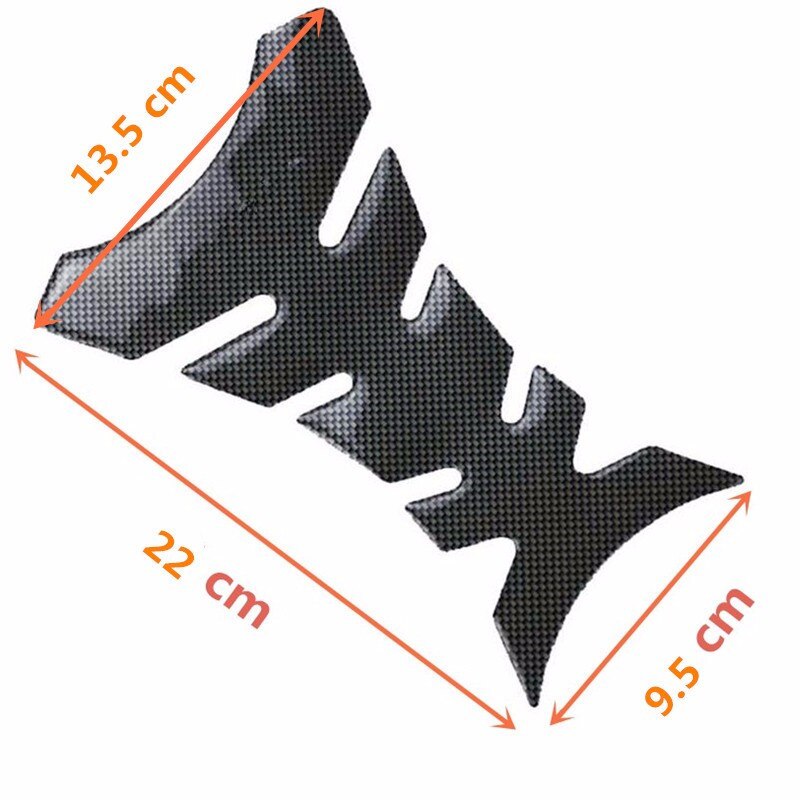 Cubierta de tapa de combustible de fibra de carreras para motocicleta, Protector de tanque, pegatina adhesiva para Honda CBR 600 F2/F3/F4/F4i RVF VFR CB400 CB1300: Gris oscuro
