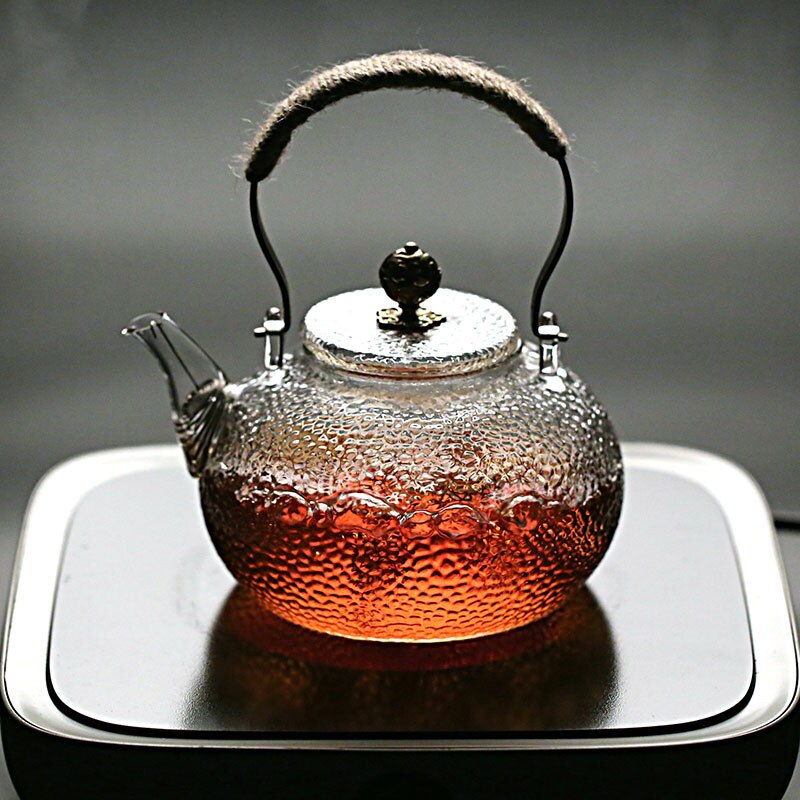 Hammer Beam Glass Teapots High Temperature Kettle Electric Ceramic Stove Open Fire Boil Teapot Coffee Juice Drink Cold Kettle