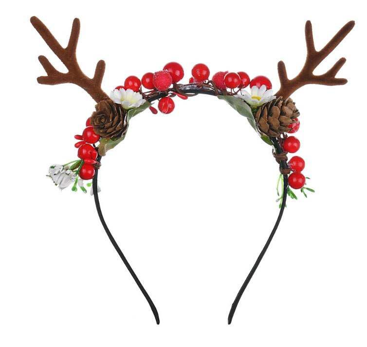 Weihnachts Stirnband Mit Rentier-Geweih & Strass – Für Kostümpartys, Cosplay, Fotodeko, 12,2 Cm Durchmesser