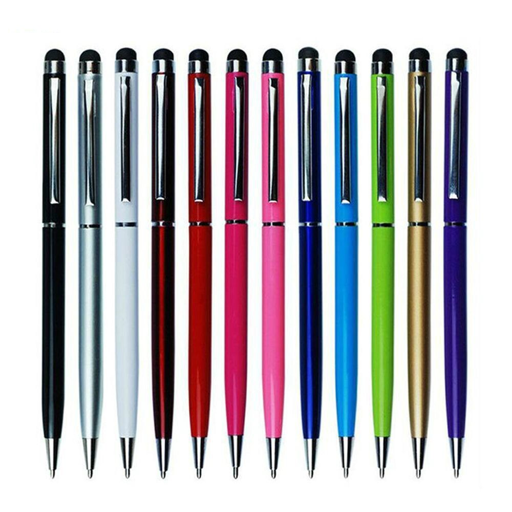 Commercio tutto'ingrosso Universale 2 in1 tocco schermo Capacitivo Penna Stilo con la Penna A Sfera per iPhone iPad tavoletta PC Samsung 100 pz/lotto