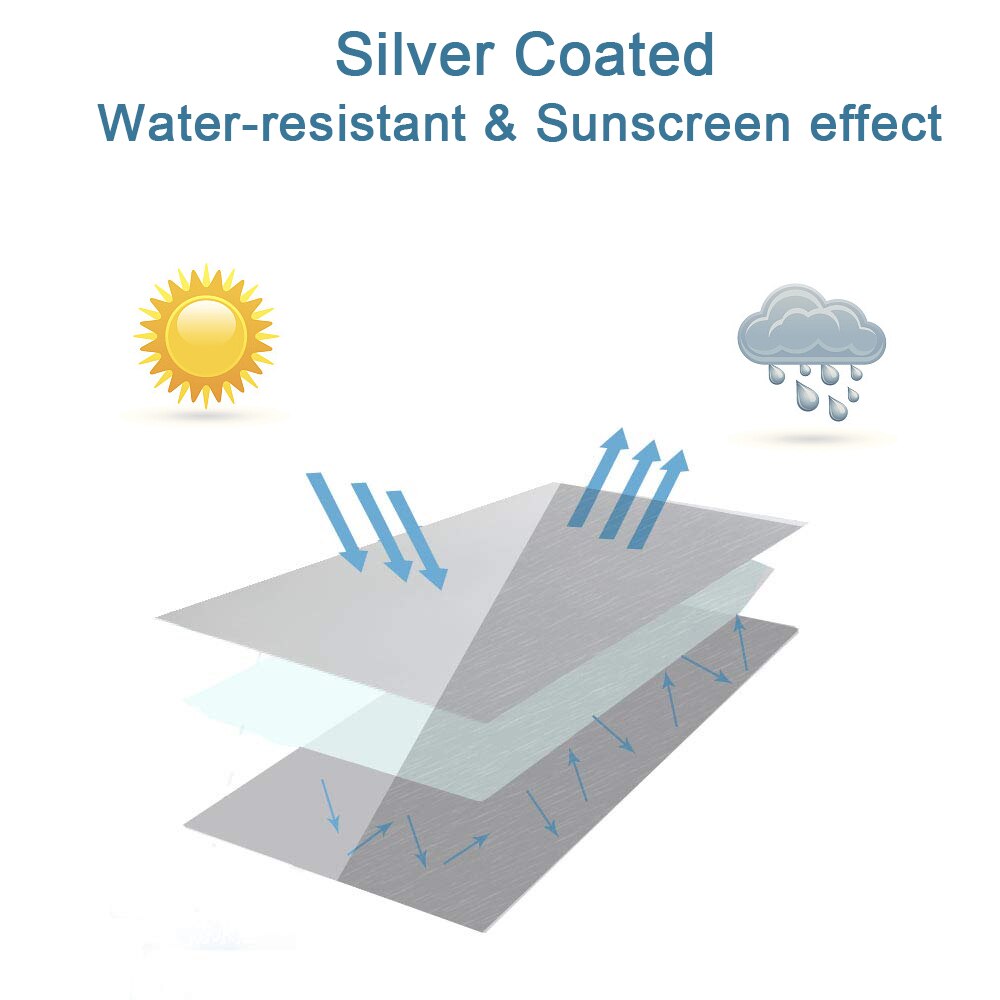 Front Load Laundry Dryer Covers Washing Machine Cover Waterproof Case Washing Machine Cover Dustproof Silver Coating Sunscreen