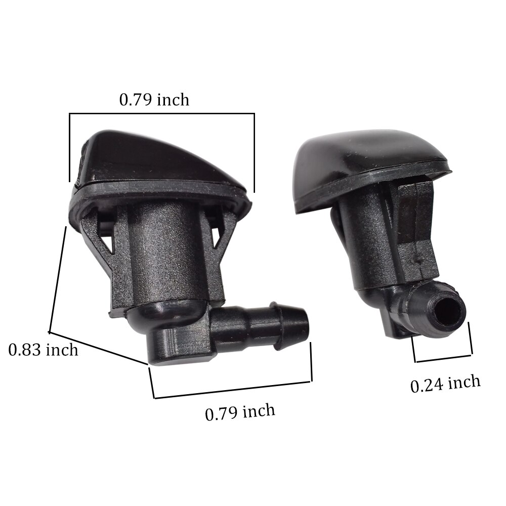 2x auto biler forrude visker dyse sprinklerdyse passer til toyota sienna  xl20 corolla  e121 camry  xv30 sprøjtedyser sprinklerdyse