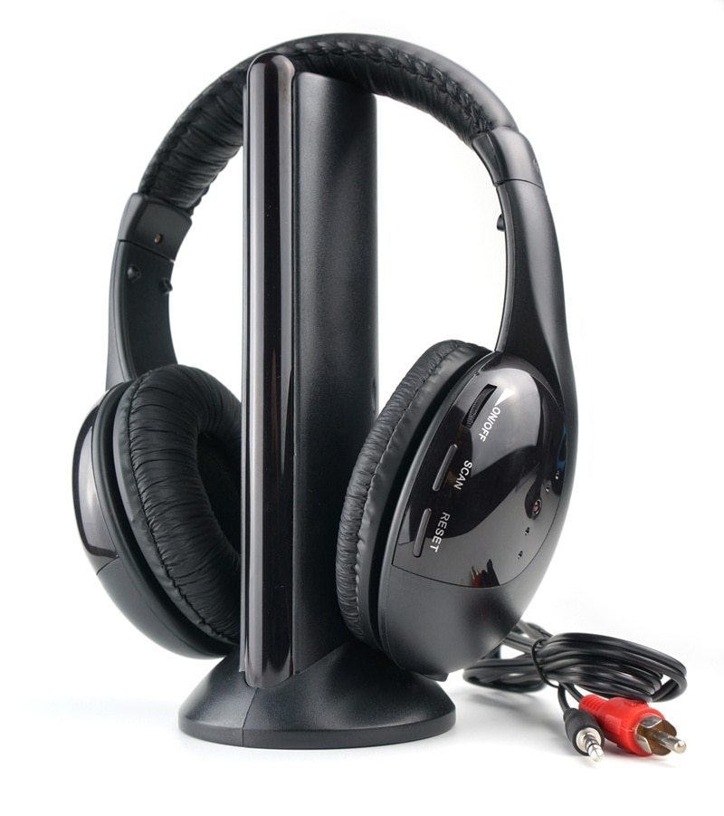 Stereo Draadloze Hoofdtelefoon voor PC Laptop TV FM Radio MP3 5 in 1 Hi-Fi Hoofdtelefoon Oortelefoon Headset Draadloze Koptelefoon