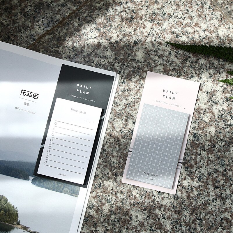 BULA 50 Sheets To Do List Check List Sticky Notes Memo Pad Notepad School Office Supplies Stationery