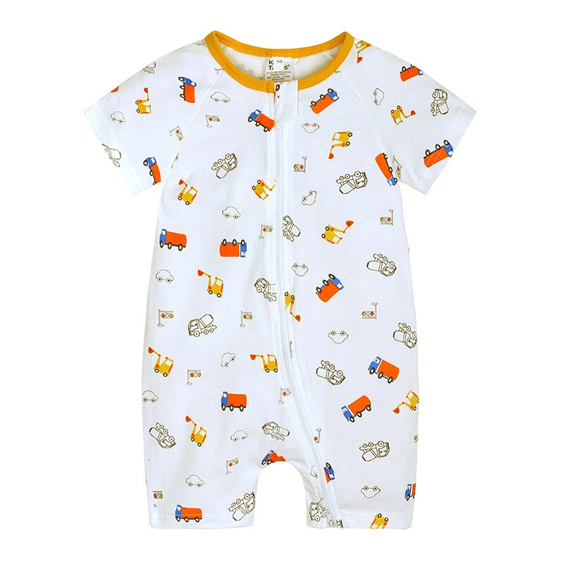 Peuter Unisex-Baby Zomer Korte Mouw Jumpsuit Katoen Afdrukken Romper Baby Meisje Jongens Onesie Outfits Pak Meer q17: Pasgeboren