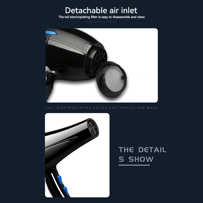 Secador de pelo de 2200W, equipo , secador de pelo de gran potencia para peluquería, herramienta de salón de barbería, secador de pelo 2025