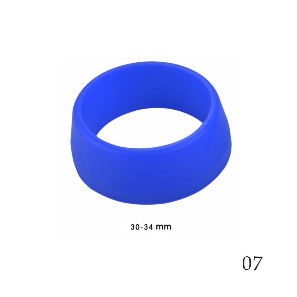 Mountainbike zadelpen rubberen ring stofhoes fiets siliconen waterdichte fiets zadelpenhoes beschermende fietsaccessoires: Blauw l