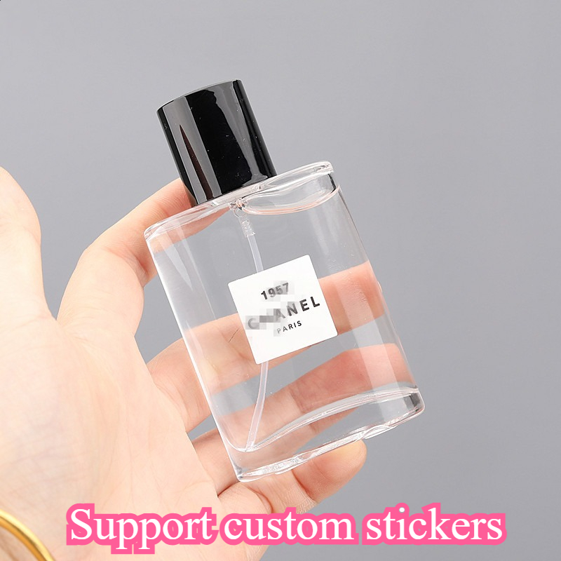 Botellas de Perfume vacías de 5 uds, botellas de Spray de Perfume de vidrio de 50 ML, subembotellado de muestra de fragancia de alta gama con tapa de rosca portátil de viaje