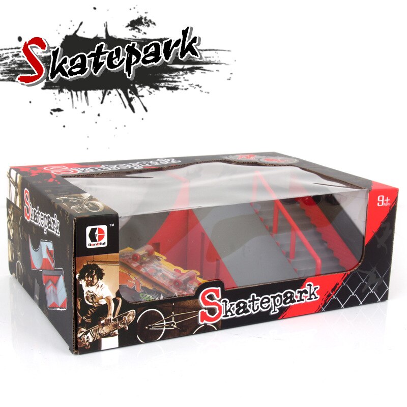 Mini Skateboard Spielzeug Schlittschuh Park Für TechDeck Griffbrett Skateboard Rampen Griffbrett Ultimative Park Ausbildung Gremium Spielzeug für freundlicher