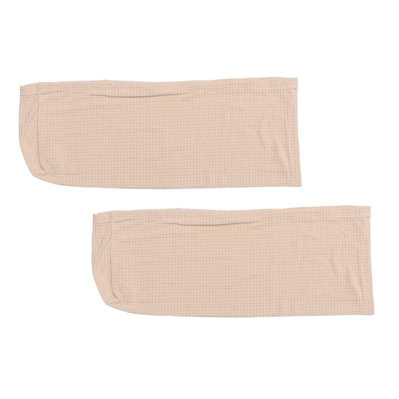 1 par sofa armlæn dækker stretchy sofa side håndklæder armlæn beskyttende betræk armlæn puder til hjemmekontor: Lysegul