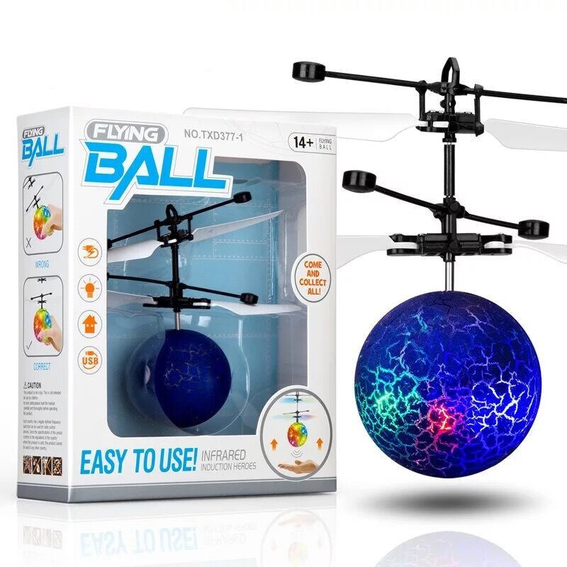 Magic Elektrische Vlotter Vliegende Bal Helicopter Infrarood Sensor Led Light Speelgoed Kids Jongens Kerstcadeaus Unisex: blue