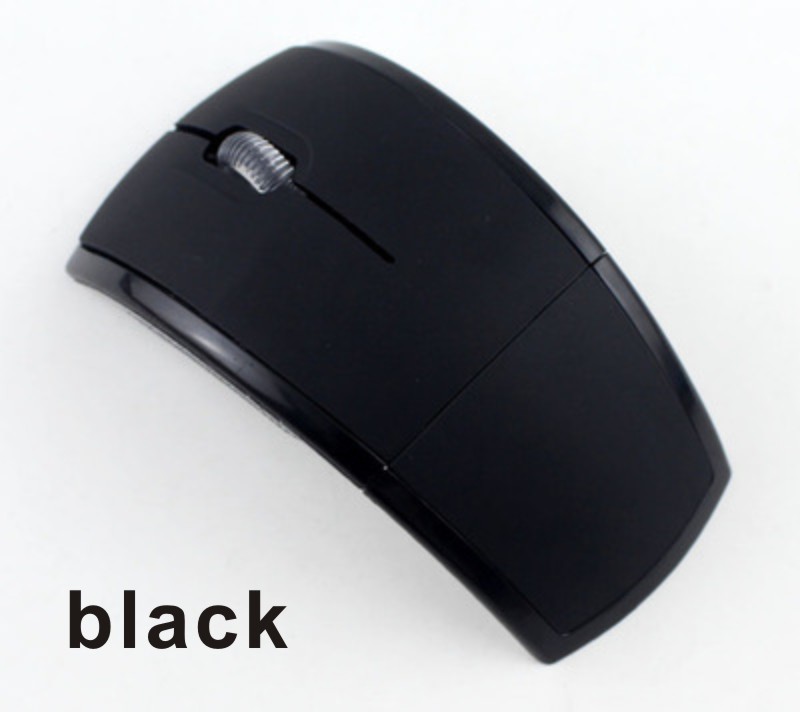Mini Draadloze Muis Voor Pc Laptop Computer Desktop Usb 2.4Ghz Ergonomische Mause Magic Vouwen Ultra-Dunne Kantoor Gaming gamer Muizen: 2 4G Black