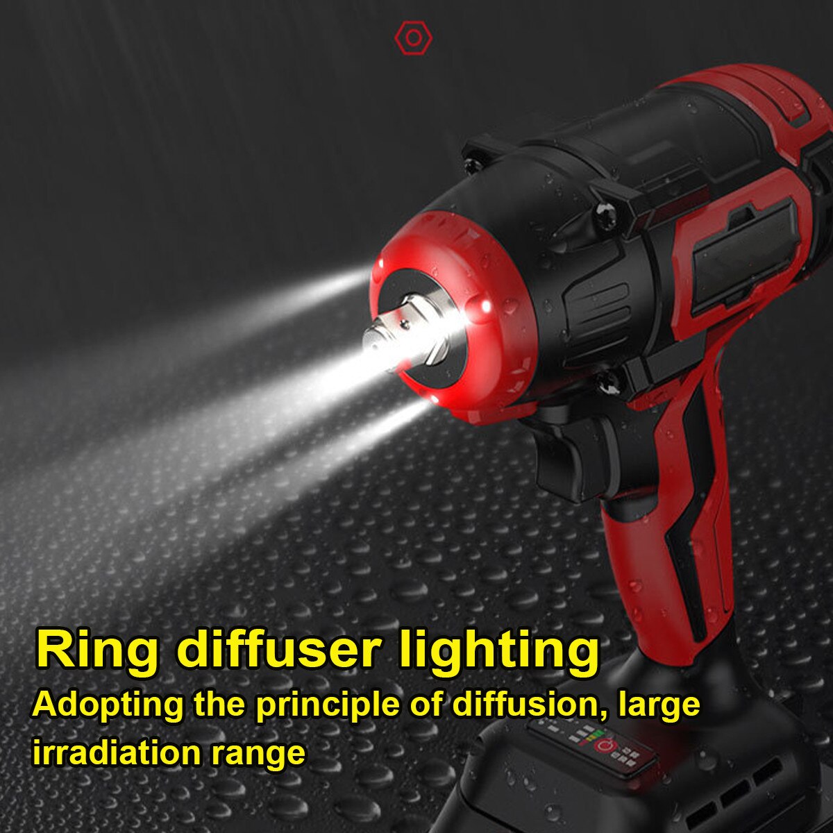 18V Cordless Electric Screwdriver Brushless Impact Wrench Rechargable Drill Driver Hammer with Light for Makita 18V Battery