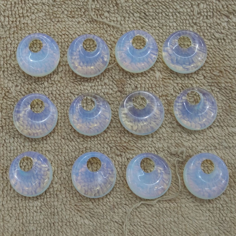 neue Opal stein gogo Krapfen Reize anhänger perlen 18mm für schmuck machen 12 teile/los freies