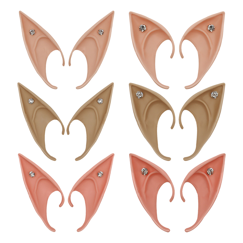 Mysterieuze Elf Oren Strass Decoratie Engel Feeën Cosplay Party Kostuum Accessoires DIY Zacht en Onschadelijk Volwassen Kinderen Speelgoed
