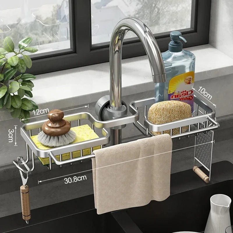 Keuken Opbergrek Schotel Droogrek Wandplank Benodigdheden Handdoek Gootsteen Rekken Armatuur Home Improvement Keukenkast Opslag
