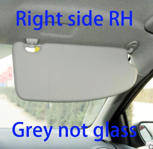 CAPQX-parasol delantero Interior para coche, visera antideslumbrante con montaje de espejo, para Ford Focus 2005: Grey Right side