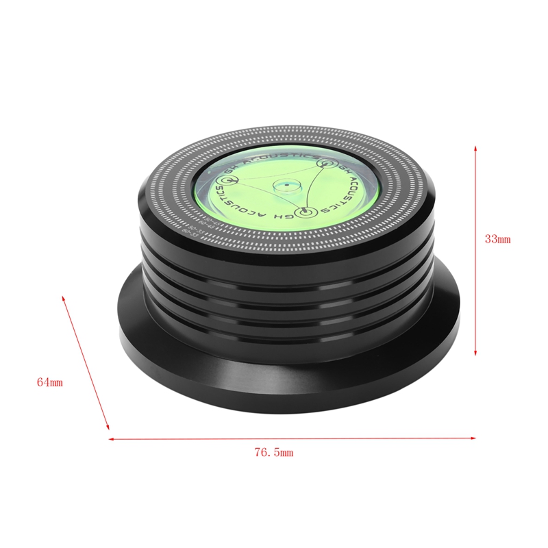 Vinyl Record Stabilizer Clamp - Aluminum Alloy Turntable Weight - 33/45 RPM Speed - 50/60Hz