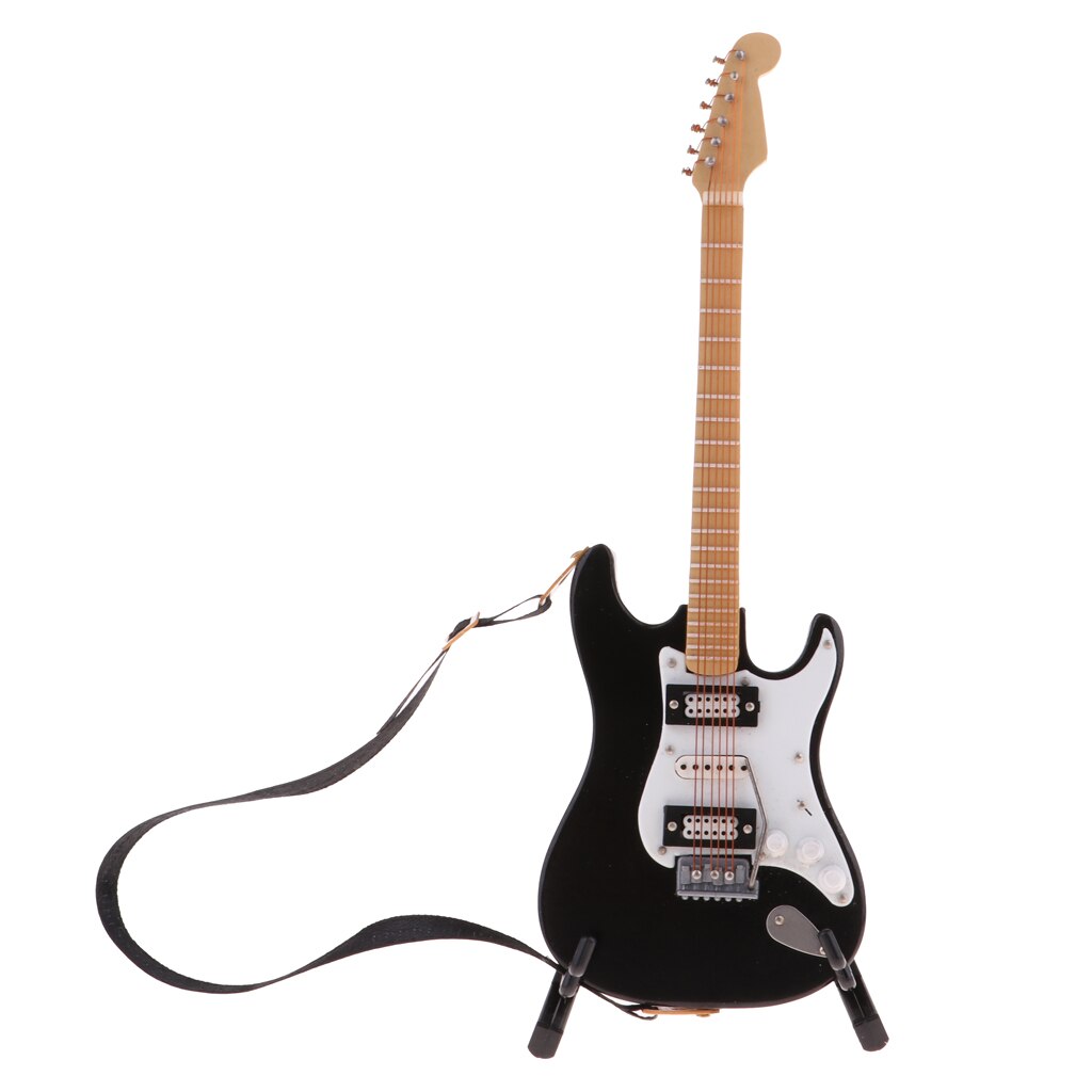 1/6 Akoestische Elektrische Gitaar Model-Poppenhuis Miniatuur Leven Scene Decor