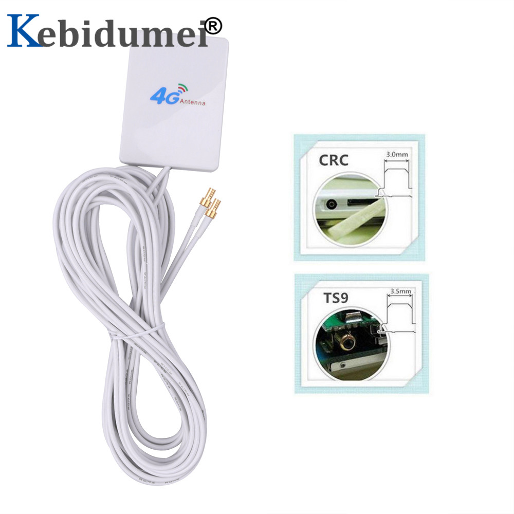 CRC9 SMA TS9 Connector Breedband Antenne Signaal Versterker Voor Huawei 4G 3G LTE Mobiele Router GDeals 28dBi 4G Antenne