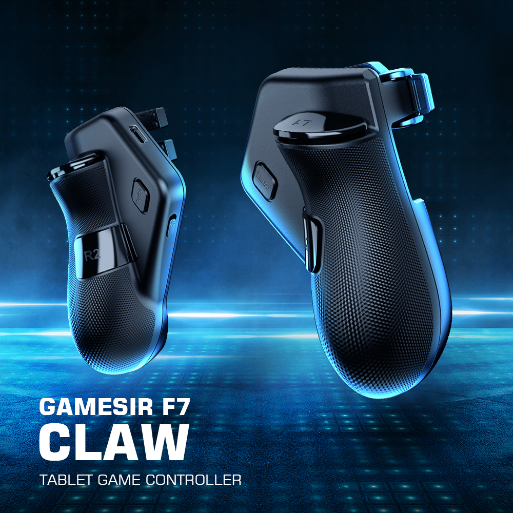 Gamesir  f7 claw tablet spil controller, plug and play gamepad til ipad / android tablets til pubg, call of duty, mobile legends