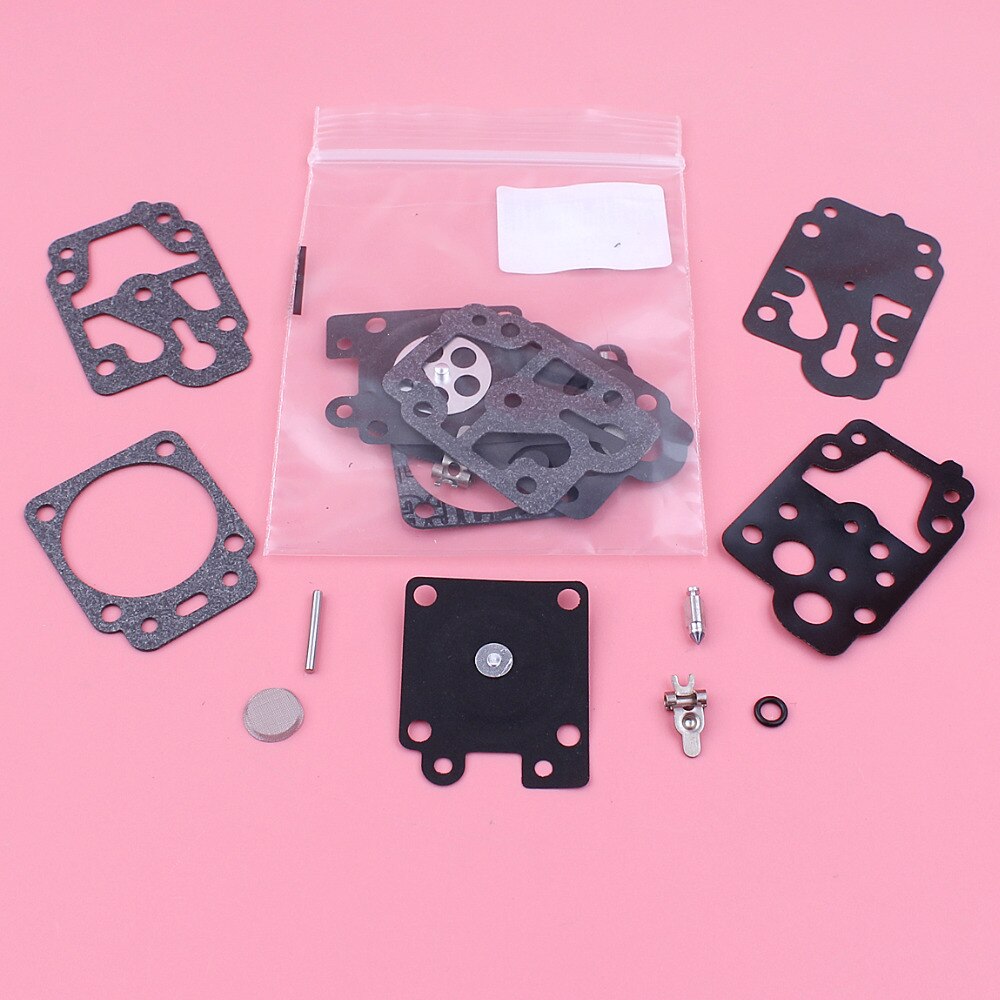 2pcs/lot Carburetor Rebuild Repair Kit For Walbro K10-WYC WYC Carb Trimmer Blower Spare Part