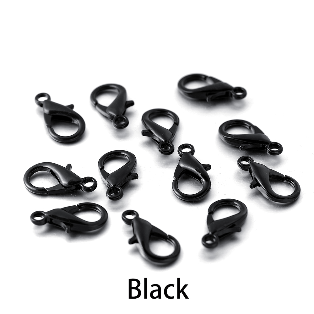 100 teile/los Metall Karabiner für Armbänder Halsketten Haken Kette Verschluss Zubehör für DIY Schmuck Machen Erkenntnisse