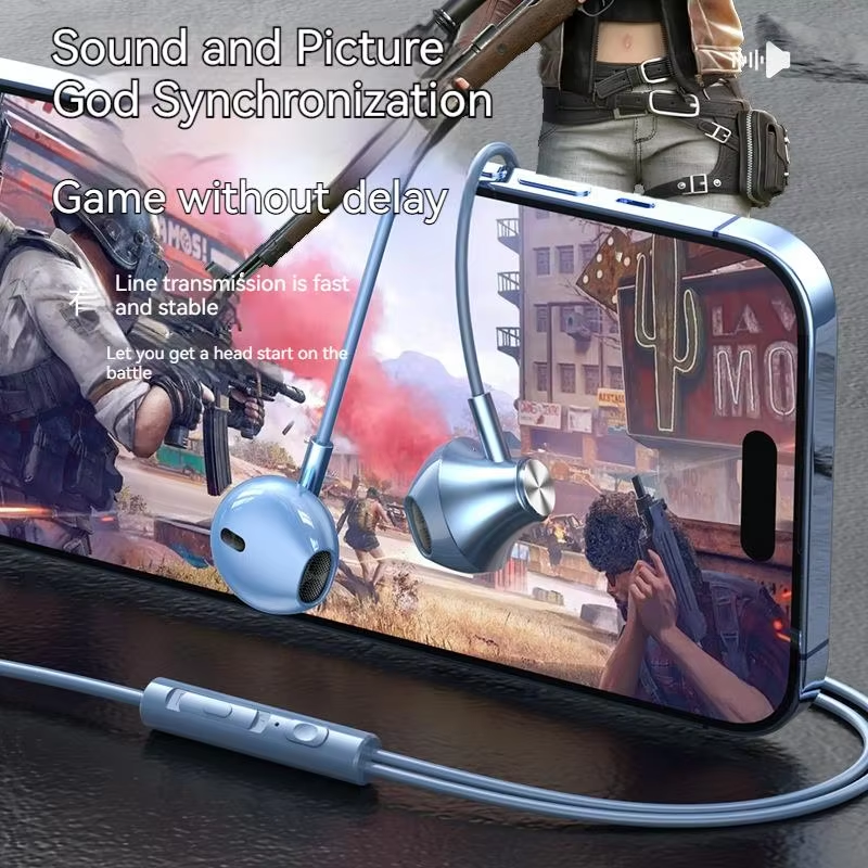 # Stereo 9D typ C i 3,5 mm słuchawki dla graczy słuchawki przewodowe słuchawki douszne słuchawki HiFi słuchawki basowe do Samsung słuchawki douszne w mikrofonie zestaw głośnomówiący