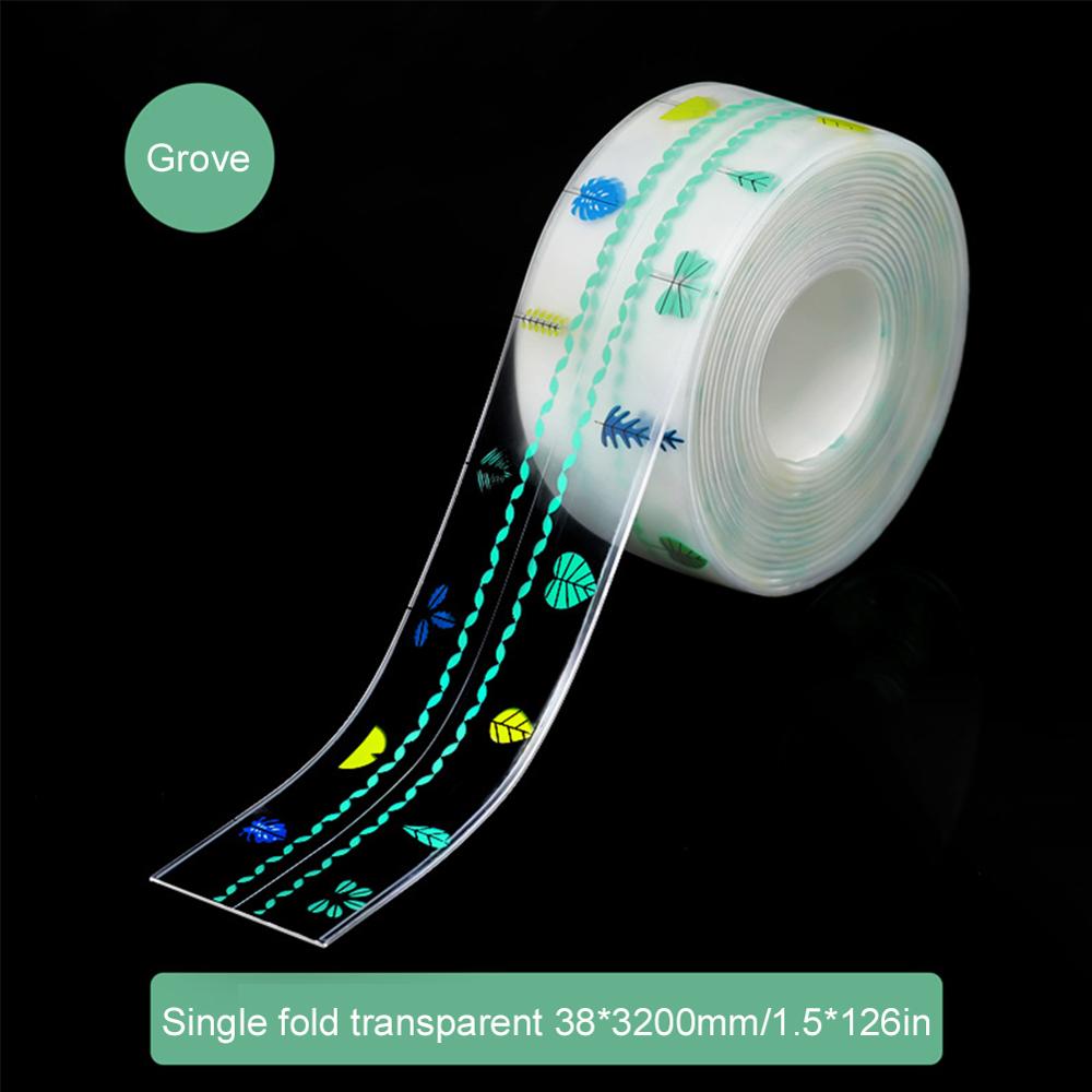 Aanrecht Waterdichte Meeldauw Sterke Zelfklevende Transparante Tape Badkamer Badkamer Kloof Strip Zwembad Water Seal 320Cm: Grove