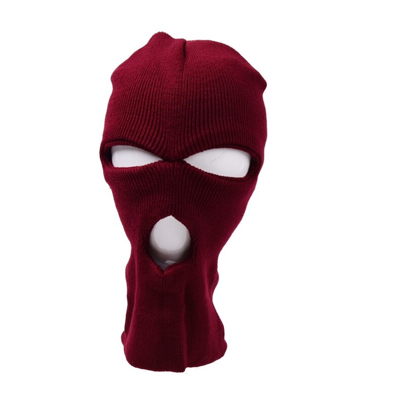 Breien 3 Gaten Bivakmuts Cs Full Face Cover Ski Masker Halloween Party Outdoor Warm Houden Winddicht Mannen Mutsen Fietsen Hoeden