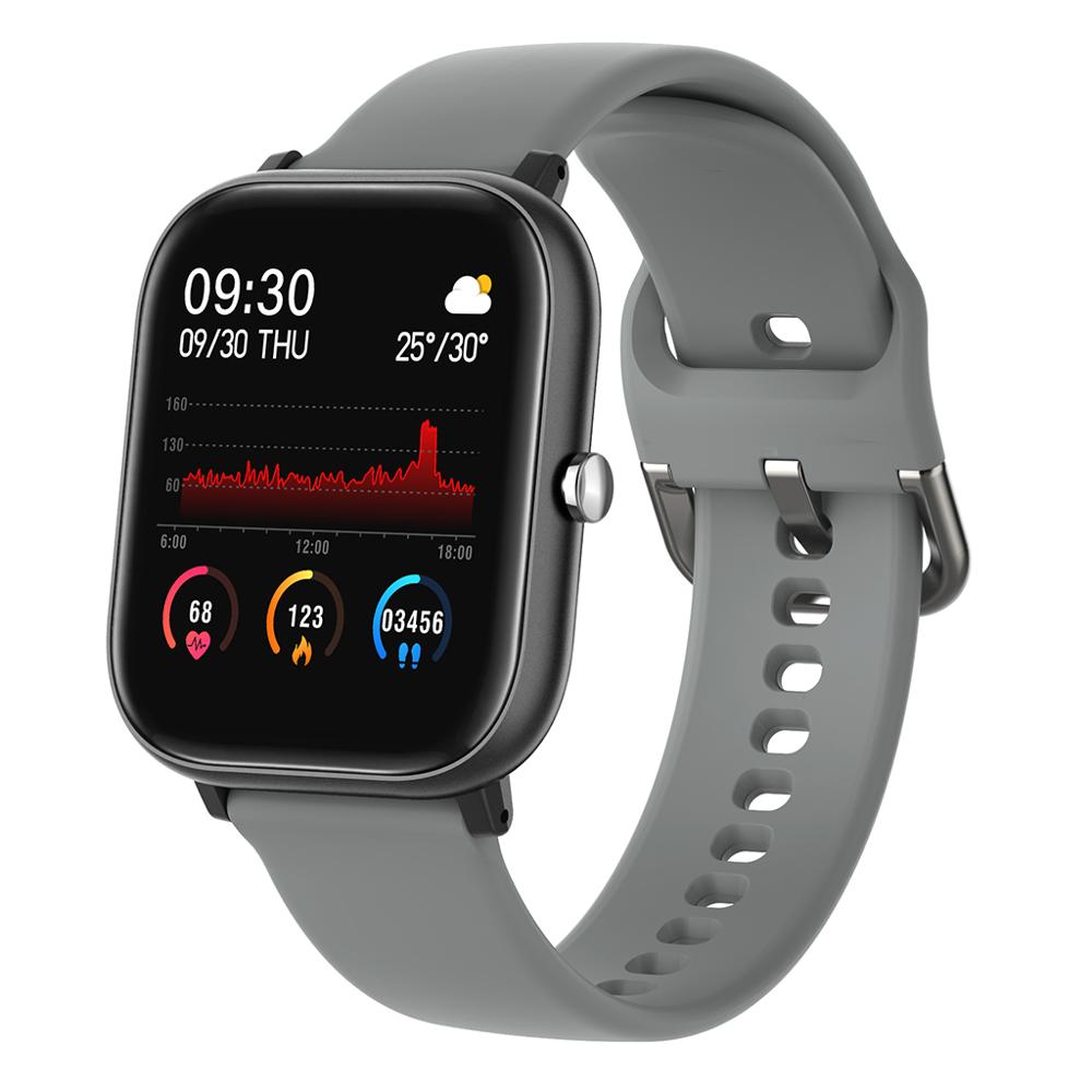 P20 smart ur armbånd pulsmåler skridttæller fitness tracker sport smartwatch skridttæller kaloritæller skridttæller: Grå