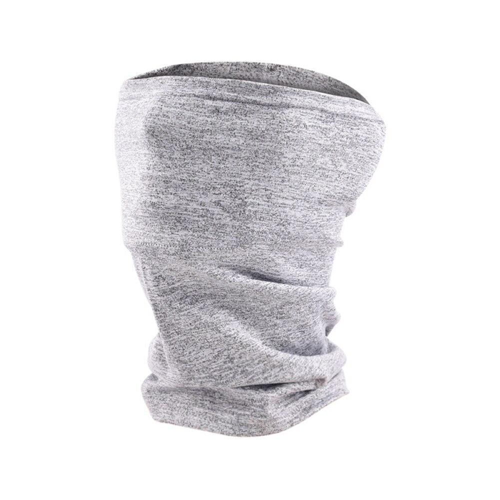 Chip de filtro para ciclismo al aire libre, protección UV, Collar a prueba de polvo, pañuelo mágico multifuncional, bufanda, funda para la cara y el cuello: Grey Bandana Only