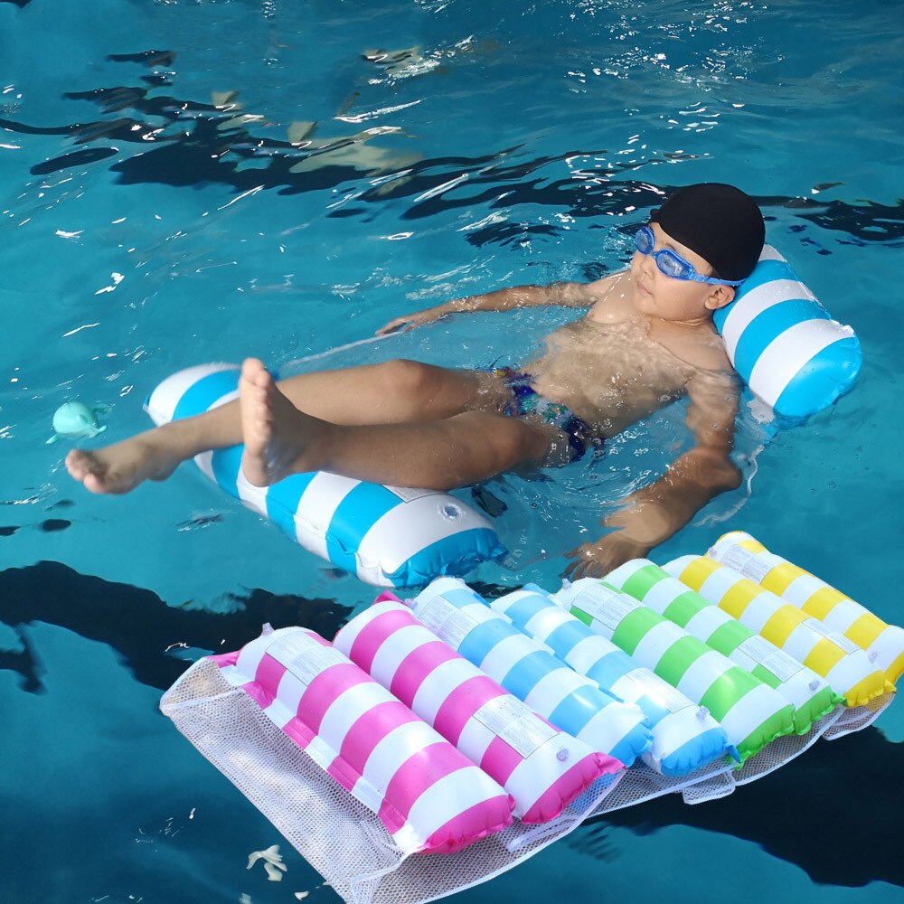 Colchón inflable de piscina, cama de agua flotante, para fiestas, juguete para nadar o salón estilo hamaca, reclinable, nueva