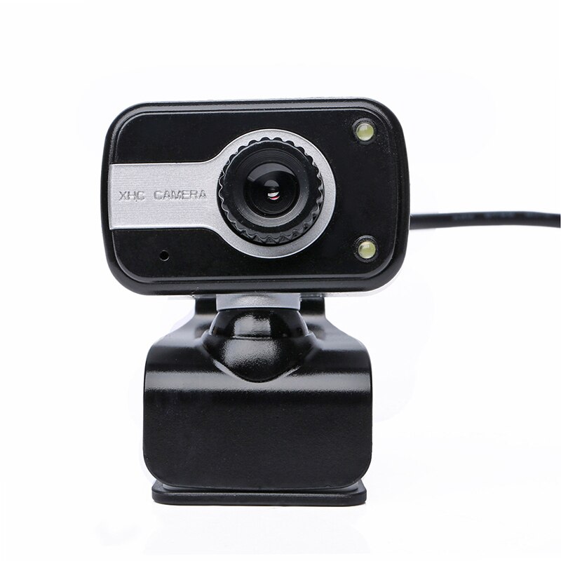 USB 2.0 HD Webcam Desktop Laptop PC Video Calling Camera Adjustable with Microphone D6