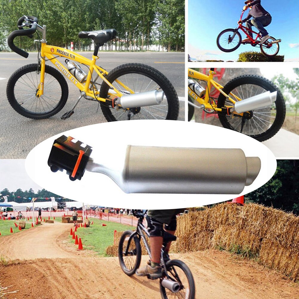 Bike Engine Turbo Sounds Motorcycle Installation Spoke Exhaust Pipe Bicycle System