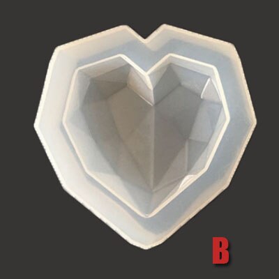 3D DIY Silicone Mold Diamond Soap Moulds car Pendant gypsum plaster Chocolate Cookie Muffin diamond candle molds Cake Decorating: B