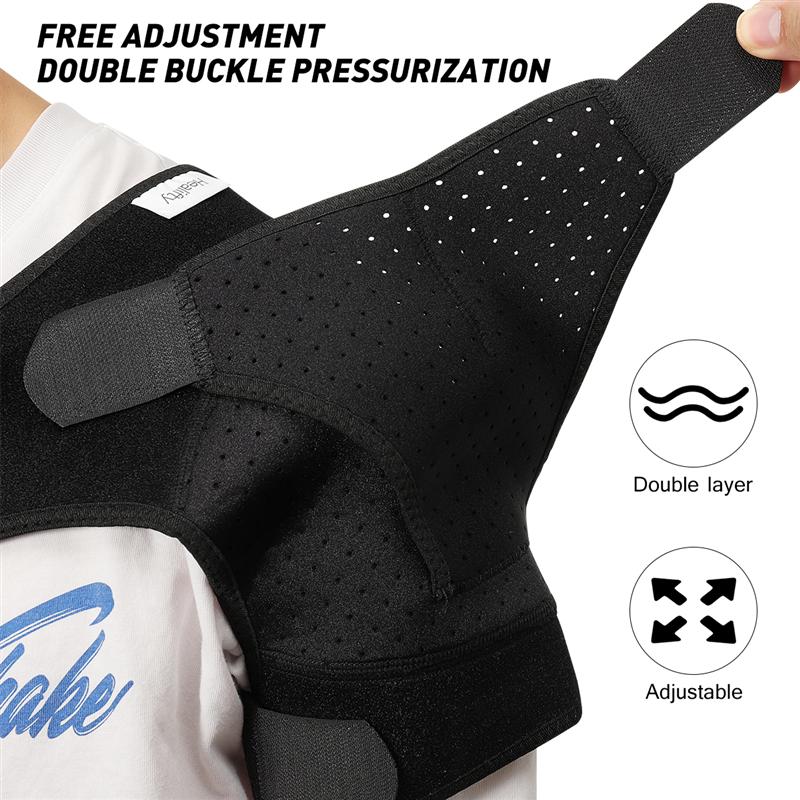 Adjustable Shoulder Brace Breathable Shoulder Compression Sleeve Shoulder Support Left Or Right Arm Shoulder Cuff For Men Women