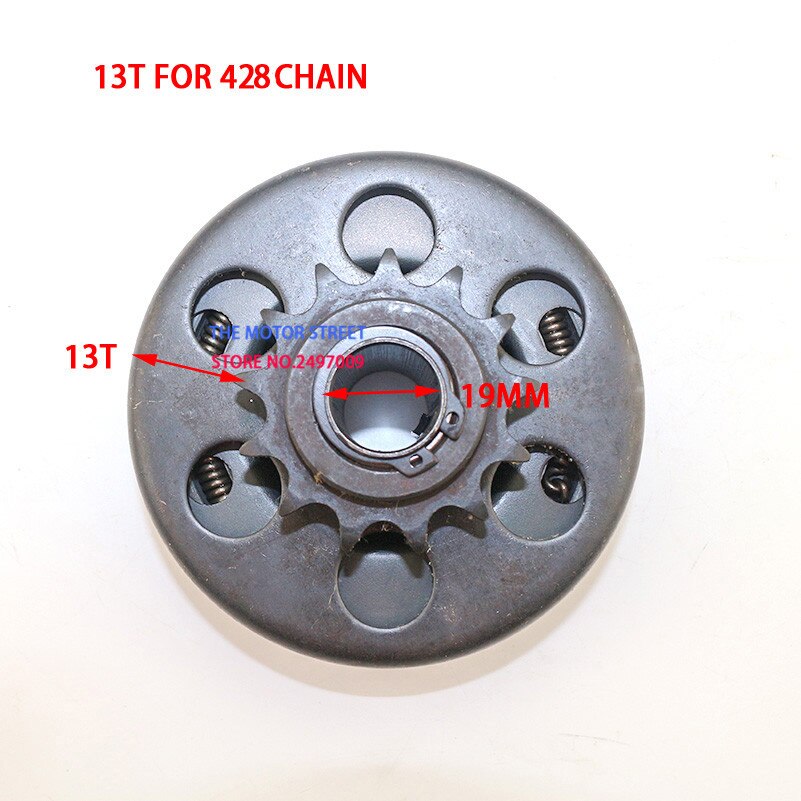 20mm Automatico Frizione Centrifuga unità Pignone 428 3/4 ''13 Dente vagabondo per Go kart Kart: 19mm