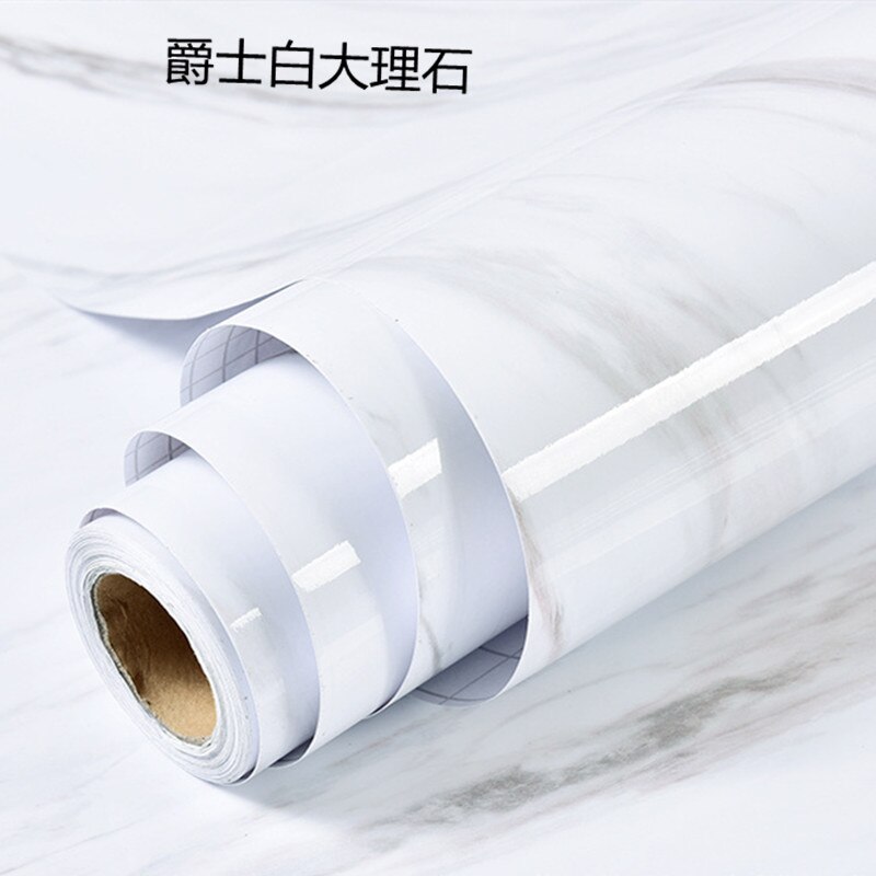 Marble Wall Sticker Waterproof PVC Self Adhesive Wallpaper Heat Resistant Kitchen Countertops Table Furniture Cupboard Wallpaper: 9433-M