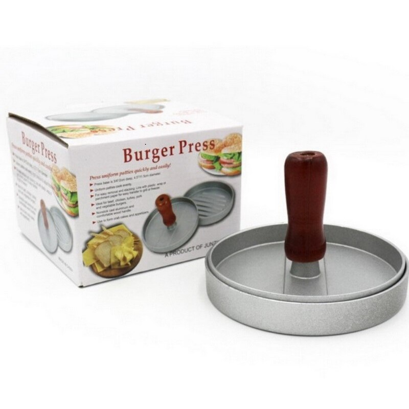 Rund hamburgare press plast hamburgare tillverkare för kött nötkött grill burgare patty press mögel verktyg