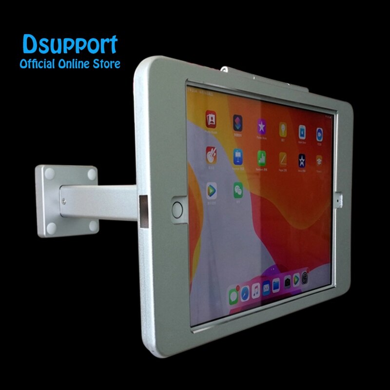 Fit for Ipad 10.2/10.5 pro Desktop &amp; Wall Mount Anti-Theft Case with Security Stand Holder Lock &amp; Rotate Display