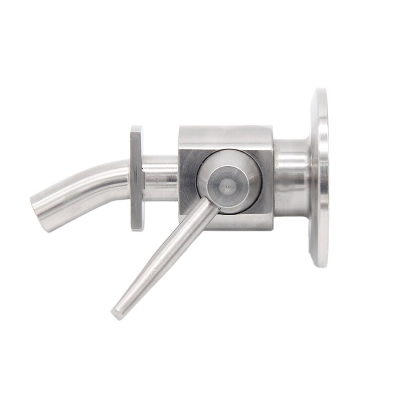 1.5"TC Sample Valve Lever Style 304 Stainless Steel Sanitary Clamp Brewing Sample Valve Homebrew Conical Fermenter