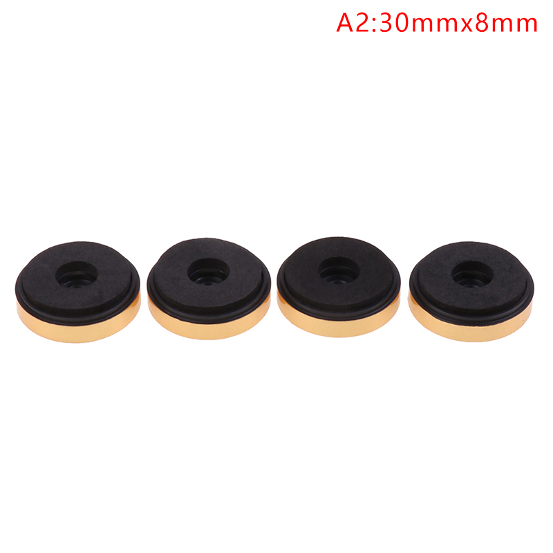 4Pcs Speaker Spikes Stand Feets Audio Active Speakers Repair Parts Accessories DIY For Home Theater Sound System: Rose Red
