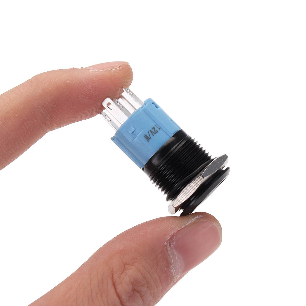 12 V 16mm Universele Auto Boot Auto Dash Start Claxon Momentary Rvs Starter Deurbel Bel Drukknop schakelaar