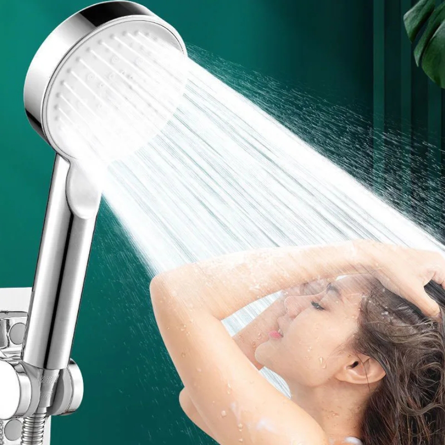 Soffione doccia ad alta pressione, soffione doccia a rispo idrico con tubo flessibile da 1,5 m, soffione doccia anticalcare con filtro e 5 modalit | Leroy Merlin