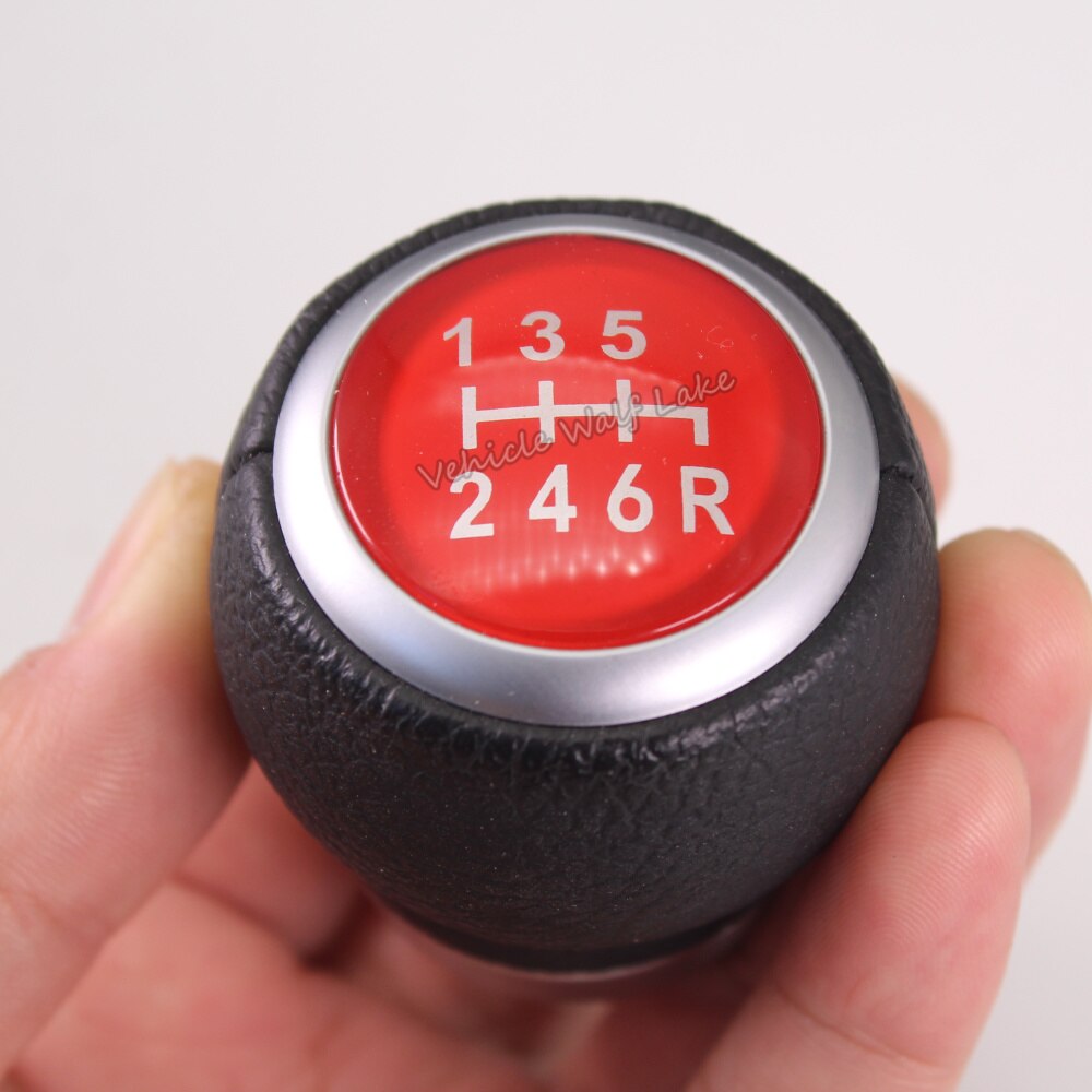 For Subaru Outback car-styling 6 speed Leather Gear stick shift knob